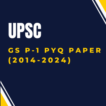 UPSC GS P-1 PYQ Paper